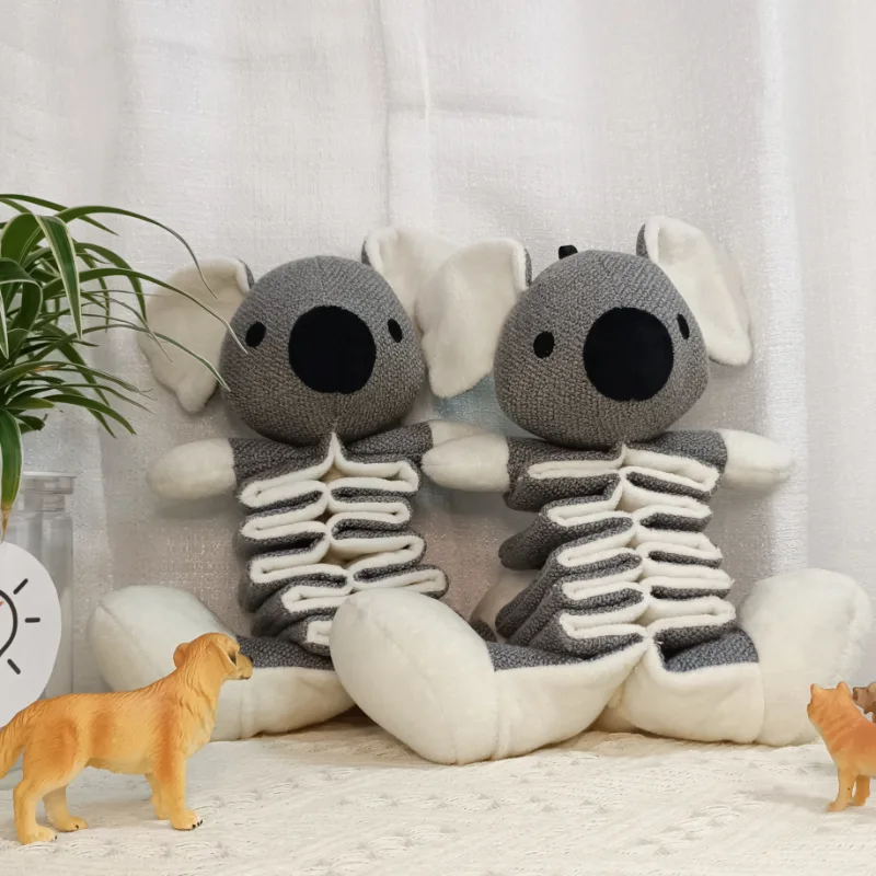 Brinquedo de pelúcia enrugado para cães1