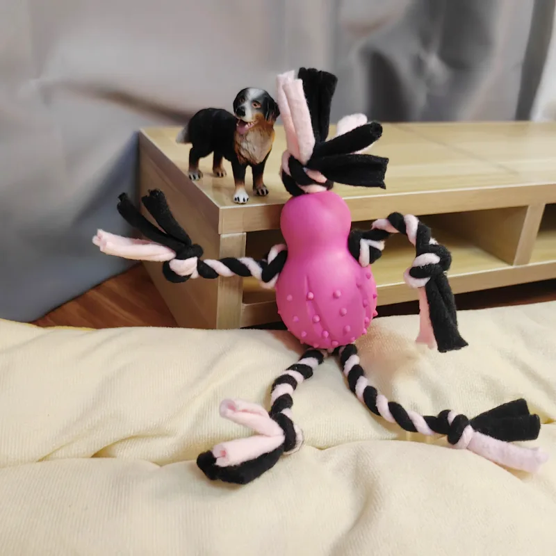 Brinquedos para corpo de borracha com corda para cachorrinhos1