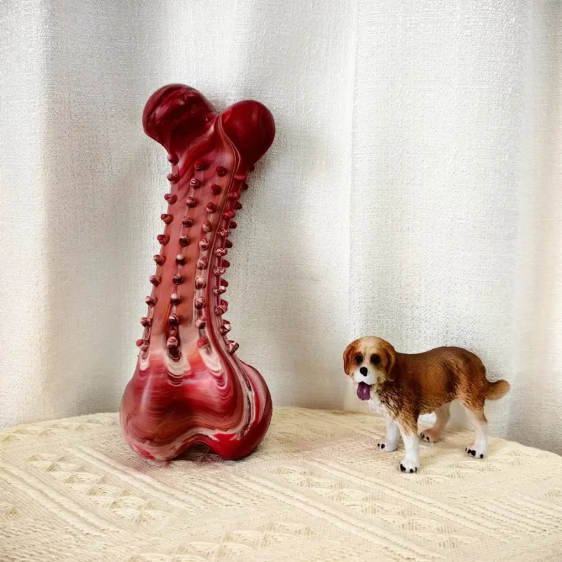 Brinquedo para cachorro para mastigar osso de borracha