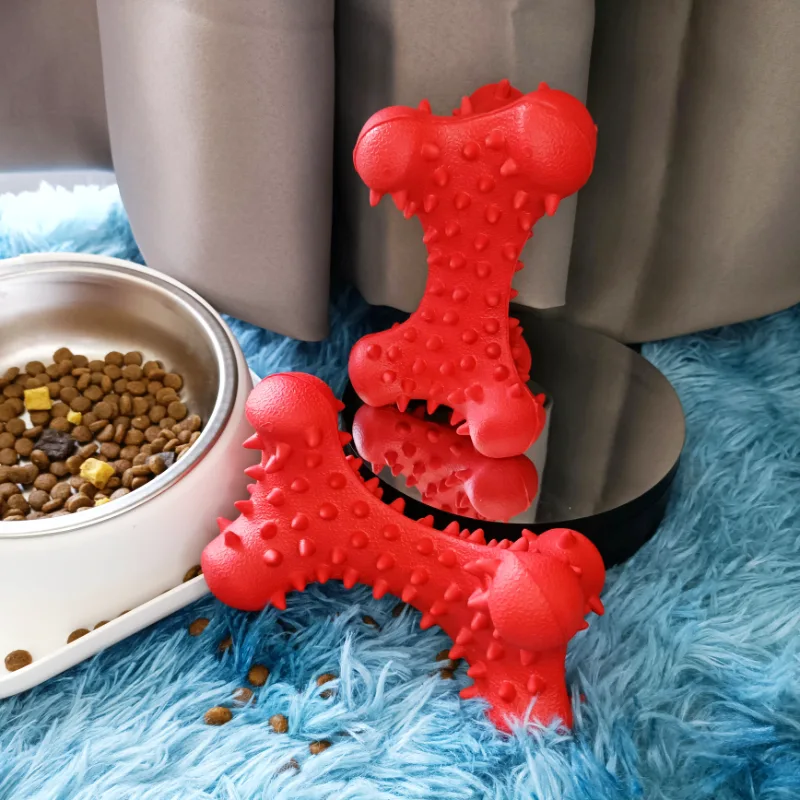 Brinquedo para mastigar cachorro de borracha pontiagudo